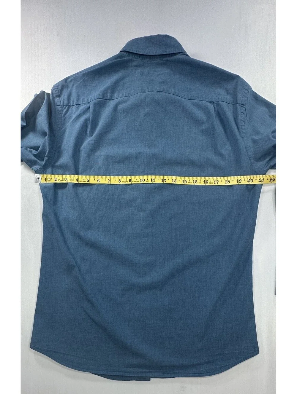 J Crew Mercantile Slim Flex 100% Cotton Button Up Blue Men M
